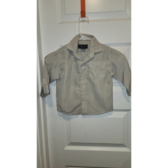 Boys Van Heusen Striped Button Down Dress Shirt Size 2t - Picture 1 of 2